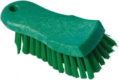 PRO-SOURCE - 1-1/16" Bristle Length, Polypropylene Food Service Brush - 6" Long x 2.63" Wide Head, Green, Foam Block - Americas Tooling