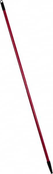 PRO-SOURCE - 60 x 1-1/4" Fiberglass Handle for Floor Squeegees & Push Brooms - Threaded Connection, Red - Americas Tooling