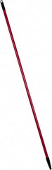 PRO-SOURCE - 60 x 1-1/4" Fiberglass Handle for Floor Squeegees & Push Brooms - Threaded Connection, Red - Americas Tooling