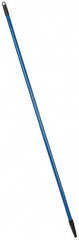 PRO-SOURCE - 60 x 1-1/4" Fiberglass Handle for Floor Squeegees & Push Brooms - Threaded Connection, Blue - Americas Tooling