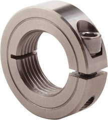 Climax Metal Products - 7/16-20 Thread, Stainless Steel, One Piece Threaded Shaft Collar - 15/16" Outside Diam, 11/32" Wide - Americas Tooling