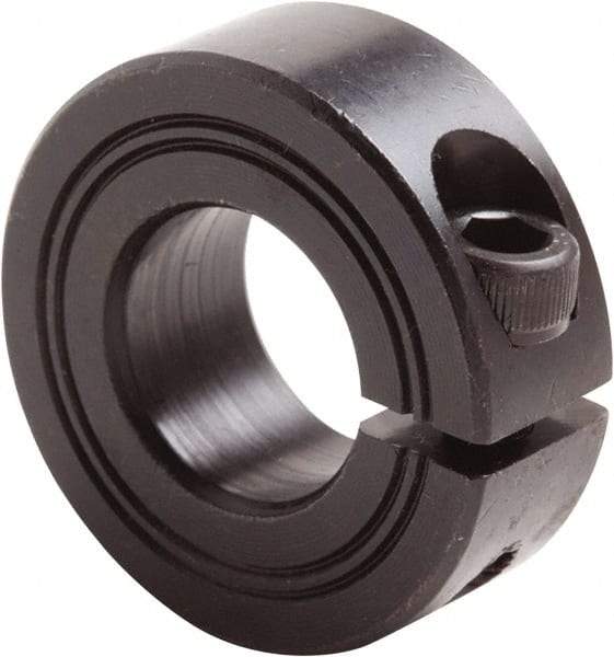 Climax Metal Products - 38mm Bore, Steel, One Piece Clamp Collar - 2-3/8" Outside Diam - Americas Tooling