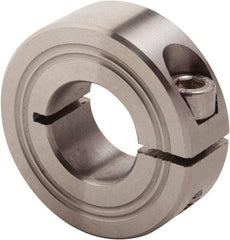 Climax Metal Products - 19mm Bore, Stainless Steel, One Piece Clamp Collar - 1-5/8" Outside Diam - Americas Tooling