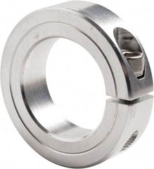 Climax Metal Products - 1-11/16" Bore, Steel, One Piece Clamp Collar - 2-3/4" Outside Diam, 11/16" Wide - Americas Tooling