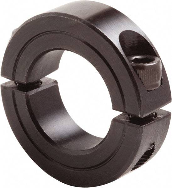 Climax Metal Products - 5" Bore, Steel, Two Piece Clamp Collar - 6-1/4" Outside Diam, 7/8" Wide - Americas Tooling