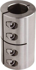 Climax Metal Products - 3/4" Inside x 1-1/2" Outside Diam, One Piece Split Clamping Collar - 2-1/4" Long - Americas Tooling