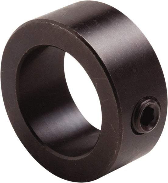 Climax Metal Products - 3/32" Bore, Steel, Set Screw Shaft Collar - 3/8" Outside Diam, 3/16" Wide - Americas Tooling