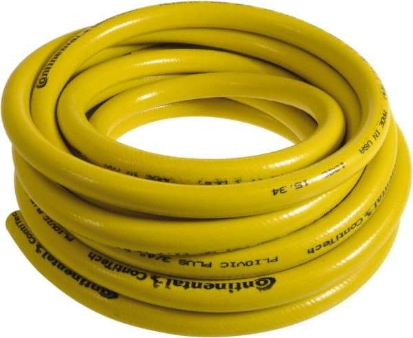 Continental ContiTech - 1" ID x 1.38" OD 25' Long Multipurpose Air Hose - 250 Working psi, -10 to 158°F, Yellow - Americas Tooling