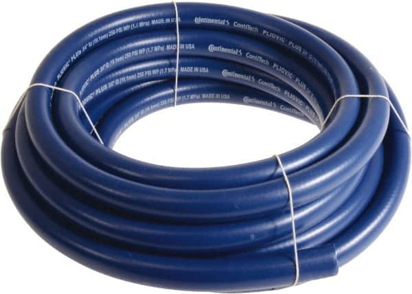 Continental ContiTech - 3/4" ID x 1.11" OD 25' Long Multipurpose Air Hose - 250 Working psi, -10 to 158°F, Blue - Americas Tooling