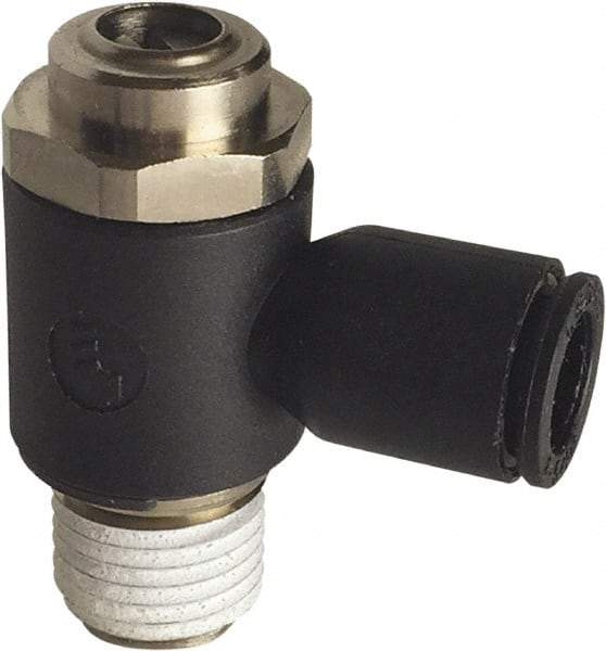 Legris - Speed & Flow Control Valves   Valve Type: Compact Meter Out Flow Control    Male Thread Size: 3/8 - Americas Tooling