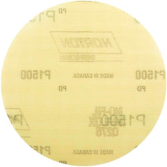 Norton - Hook & Loop Discs; Abrasive Type: Coated ; Disc Diameter (Inch): 6 ; Abrasive Material: Aluminum Oxide ; Grade: Ultra Fine ; Grit: 1,500 ; Series: Q275 - Exact Industrial Supply