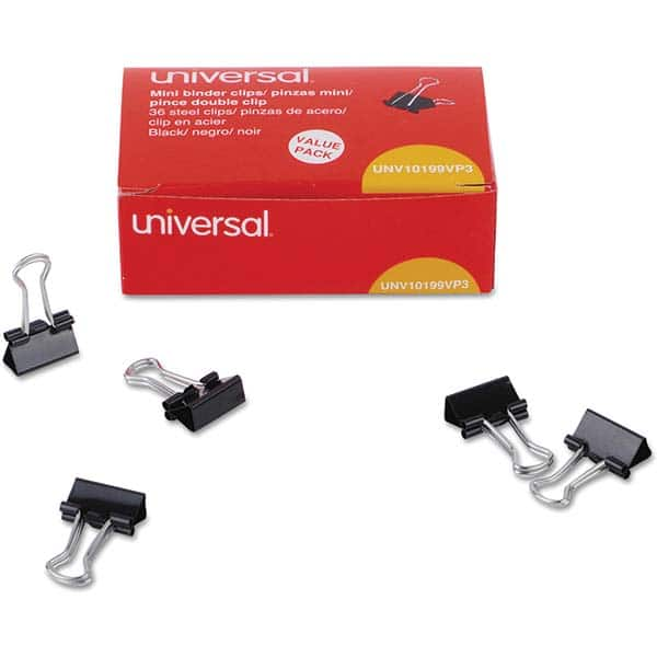 UNIVERSAL - Binder Clips Width (Inch): 0.63 Binder Type: Binder Clip - Americas Tooling