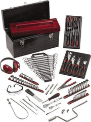 GearWrench - 89 Piece 1/4 & 3/8" Drive Aviation Tool Set - Comes in Steel Tote Box - Americas Tooling