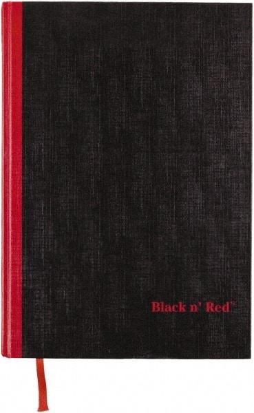 Black n Red - 96 Sheet, 8-1/4 x 11-3/4", Case Bound Notebook - Black - Americas Tooling