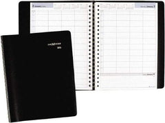 AT-A-GLANCE - 312 Sheet, 7-7/8 x 11", Group Daily Appointment Book - Black - Americas Tooling