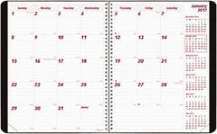 Brownline - 12 Sheet, 8-1/2 x 11", Monthly Planner - Black - Americas Tooling