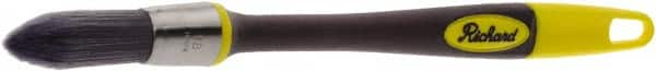 Richard - 3/4" Oval Polyester Trim Brush - 2" Bristle Length, 7" Rubber Sash Handle - Americas Tooling