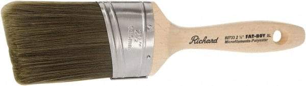 Richard - 2-1/2" Oval/Angle Polyester Angular Brush - 3-1/8" Bristle Length, 5-1/2" Wood Sash Handle - Americas Tooling