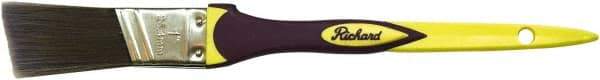 Richard - 1" Angled Polyester Angular Brush - 2" Bristle Length, 6-3/4" Rubber Sash Handle - Americas Tooling