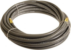 Continental ContiTech - 3/8" ID x 0.6" OD 100' Long Multipurpose Air Hose - MNPT x MNPT Ends, 300 Working psi, -10 to 158°F, 1/4" Fitting, Gray - Americas Tooling