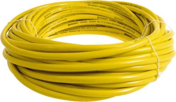 Continental ContiTech - 1/4" ID x 0.45" OD 100' Long Multipurpose Air Hose - 300 Working psi, -10 to 158°F, Yellow - Americas Tooling