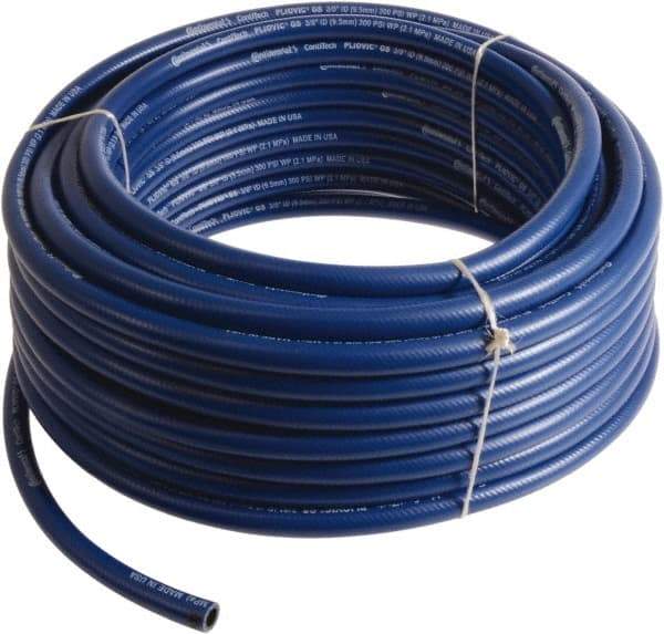 Continental ContiTech - 3/8" ID x 0.6" OD 200' Long Multipurpose Air Hose - 300 Working psi, -10 to 158°F, Blue - Americas Tooling