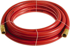 Continental ContiTech - 3/4" ID x 1.11" OD 75' Long Multipurpose Air Hose - MNPT x FNPT Ends, 250 Working psi, -10 to 158°F, 3/4" Fitting, Red - Americas Tooling