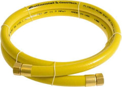 Continental ContiTech - 3/4" ID x 1.11" OD 10' Long Multipurpose Air Hose - FNPT x FNPT Ends, 250 Working psi, -10 to 158°F, 3/4" Fitting, Yellow - Americas Tooling