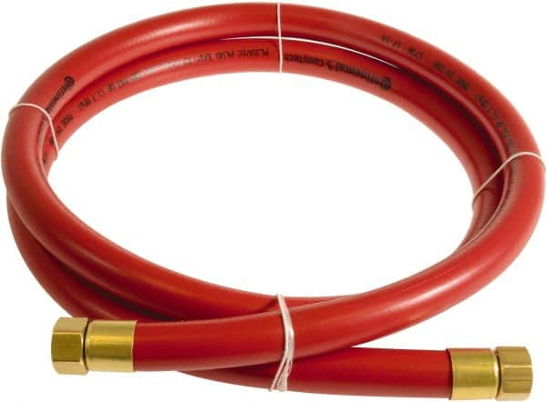 Continental ContiTech - 3/4" ID x 1.11" OD 3' Long Multipurpose Air Hose - FNPT x FNPT Ends, 250 Working psi, -10 to 158°F, 3/4" Fitting, Red - Americas Tooling