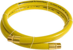 Continental ContiTech - 3/4" ID x 1.11" OD 10' Long Multipurpose Air Hose - MNPT x MNPT Ends, 250 Working psi, -10 to 158°F, 3/4" Fitting, Yellow - Americas Tooling