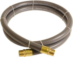 Continental ContiTech - 3/4" ID x 1.11" OD 5' Long Multipurpose Air Hose - MNPT x MNPT Ends, 250 Working psi, -10 to 158°F, 3/4" Fitting, Gray - Americas Tooling