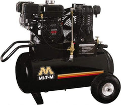 MI-T-M - 6.5 hp, 13.9 CFM, 90 Max psi, Single Stage Portable Fuel Air Compressor - Honda GX200 OHV Engine - Americas Tooling