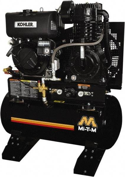 MI-T-M - Stationary Gas Air Compressors Horsepower: 9.0 Cubic Feet per Minute: 29.00 - Americas Tooling