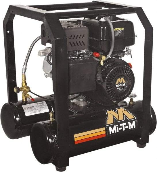 MI-T-M - Stationary Gas Air Compressors Horsepower: 4 Cubic Feet per Minute: 4.80 - Americas Tooling