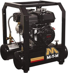 MI-T-M - Stationary Gas Air Compressors Horsepower: 4 Cubic Feet per Minute: 4.80 - Americas Tooling