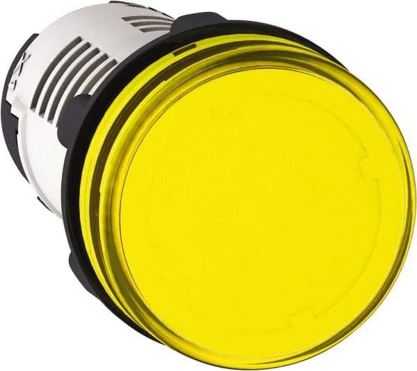 Schneider Electric - 230 V Yellow Lens LED Pilot Light - Americas Tooling