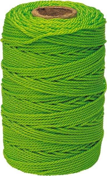 Irwin - #18, Nylon Braided Twine - Fluorescent Green - Americas Tooling