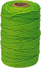 Irwin - #18, Nylon Braided Twine - Fluorescent Green - Americas Tooling