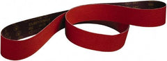 3M - 2" Wide x 72" OAL, 80 Grit, Ceramic Abrasive Belt - Ceramic, Medium, Coated, Series 947A - Americas Tooling