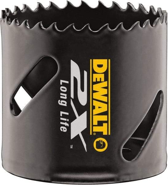 DeWALT - 1-1/16" Diam, 1-7/8" Cutting Depth, Hole Saw - Bi-Metal Saw, Toothed Edge - Americas Tooling