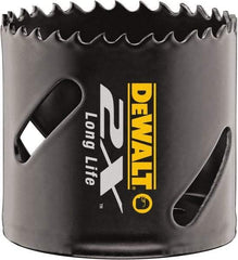 DeWALT - 1-9/16" Diam, 1-7/8" Cutting Depth, Hole Saw - Bi-Metal Saw, Toothed Edge - Americas Tooling