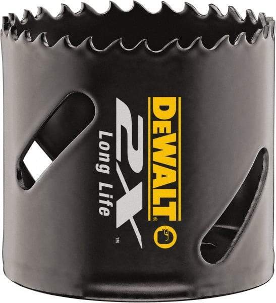 DeWALT - 1-7/8" Diam, 1-7/8" Cutting Depth, Hole Saw - Bi-Metal Saw, Toothed Edge - Americas Tooling