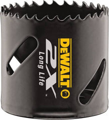 DeWALT - 2-1/2" Diam, 1-7/8" Cutting Depth, Hole Saw - Bi-Metal Saw, Toothed Edge - Americas Tooling