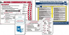 NMC - Not Applicable Hazmat, Spill Control & Right to Know Training Kit - English, Includes Posters, Wallet Cards, Booklets - Americas Tooling