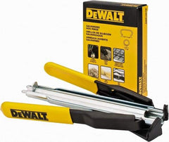 DeWALT - 7-1/2" OAL, Hog Ring Pliers - Curved Jaw, ABS/Rubber Handles - Americas Tooling