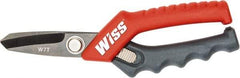 Wiss - 1-3/4" LOC, 7" OAL Stainless Steel Shears - Ergonomic, Plastic Straight Handle, For General Purpose Use - Americas Tooling