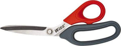 Wiss - 3" LOC, 8-1/2" OAL Stainless Steel Scissors - Plastic Offset Bent Handle, For General Purpose Use - Americas Tooling