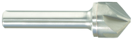 1/2" Size-1/4" Shank-120° Carbide-Bright 6 Flute Chatterless Countersink - Americas Tooling