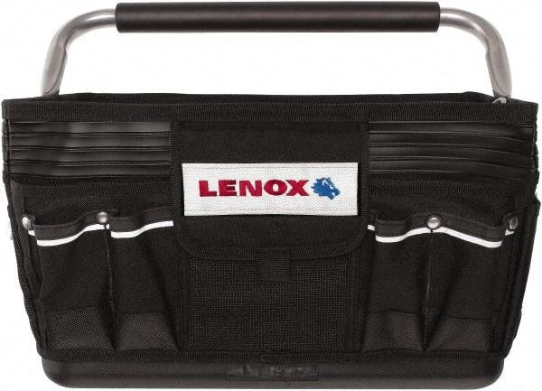 Lenox - 23 Pocket Black Ballistic Nylon Tool Bag - 19" Wide x 10" Deep x 12" High - Americas Tooling