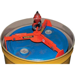 Wesco Industrial Products - 1,000 Lb Load Capacity, 30 & 55 Gal Drum Lifter - 29-1/2" Wide x 5-1/2" High, Steel Wheels - Americas Tooling